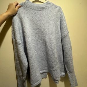 Mock neck knit sweater